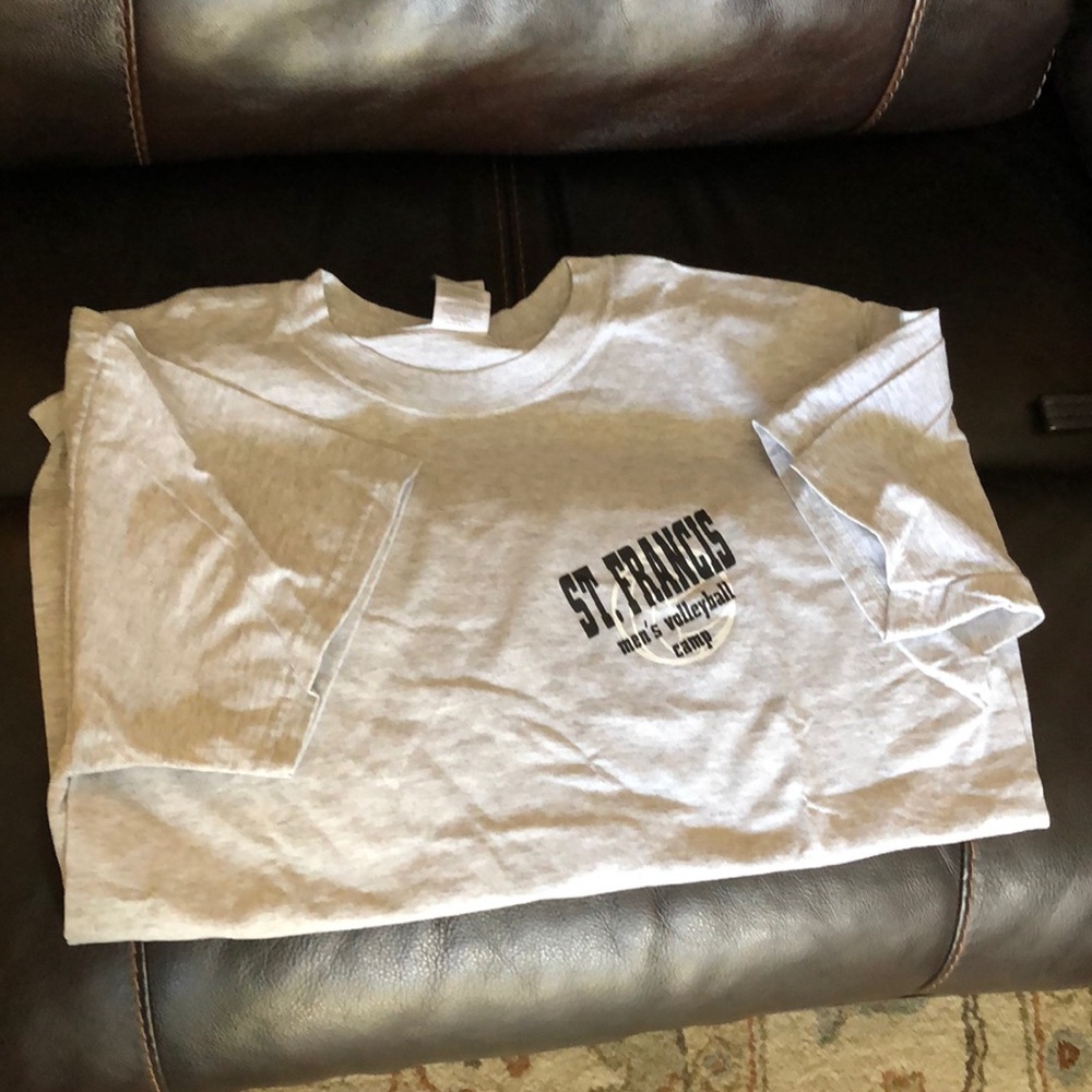 St Frances Volleyball T-shirt  gray heather NWOT
